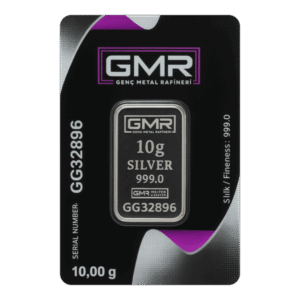 شمش نقره GMR جی ام ار ترکیه 10 گرم