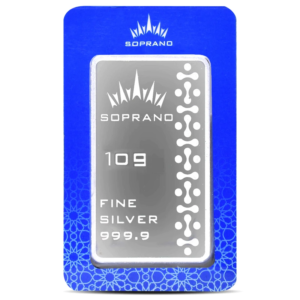 شمش نقره 10 گرمی سوپرانو