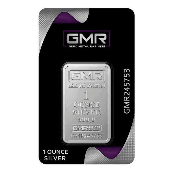 gmr-silver-minted-bar-999-1ounce شمش نقره GMR یک اونسی جی ام ار ترکیه - Image 1
