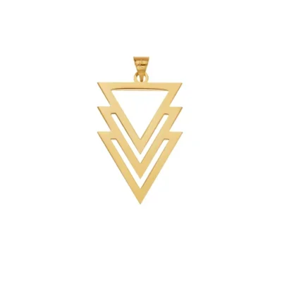 آویز گردنبند مثلث طلا آویز گردنبند مثلث طلا 0.2 گرم - Image 1