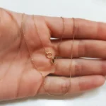 زنجیر طلا زنانه مدل حلقه ای - Image 2