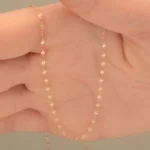 زنجیر طلا زنانه مدل کاملیا - Image 2