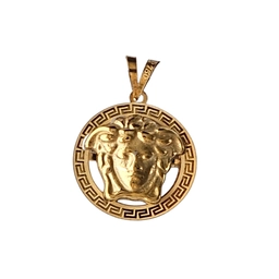 پلاک گردنبند طلا زنانه طرح ورساچه