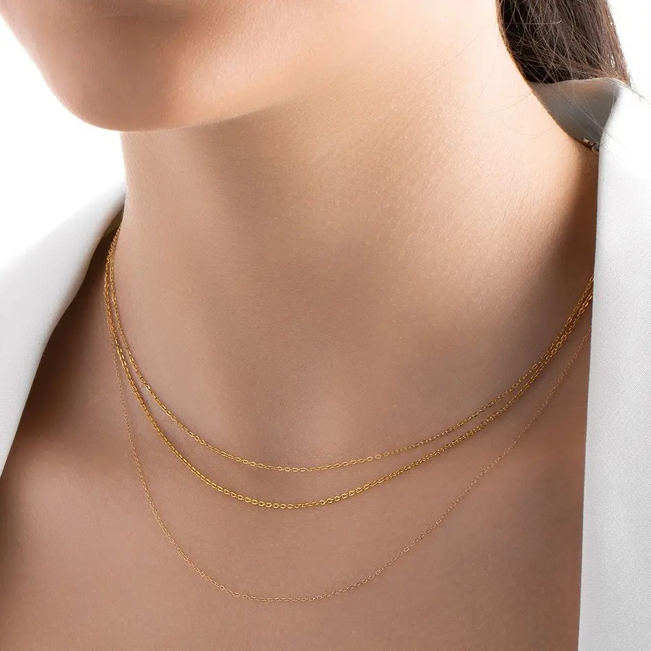 زنجیر طلا فلامینگو 0.3 گرم زنجیر طلا فلامینگو 0.24 گرم - Image 1