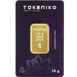 شمش طلا 24 عیار 10 گرم توکنیکو ضد جعل