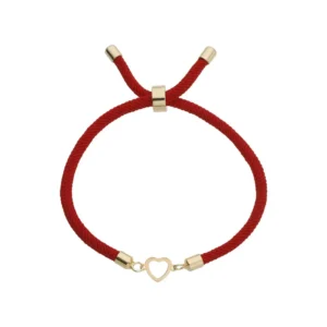 دستبند طلای زنانه بینهایت و قلب 0.07 گرم