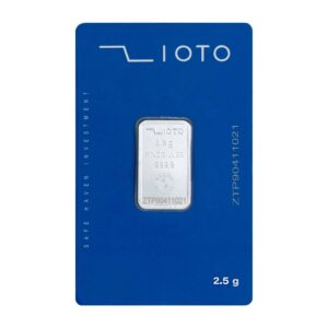 شمش نقره زیوتو 2.5 گرمی