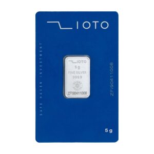 شمش نقره زیوتو 5 گرمی