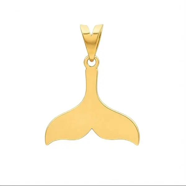 آویز طلا دم نهنگ 0.16 گرم 