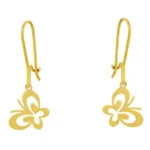 گوشواره پروانه ای طلا 0.5 گرم
