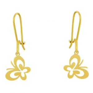 گوشواره پروانه ای طلا 0.5 گرم